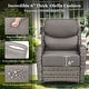 preview thumbnail 165 of 187, Outdoor Patio Sofa Swivel Chair with 6-Inch Thick Cushions Set