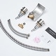 preview thumbnail 11 of 18, Two Handle Matte Black Waterfall Bathroom Faucet