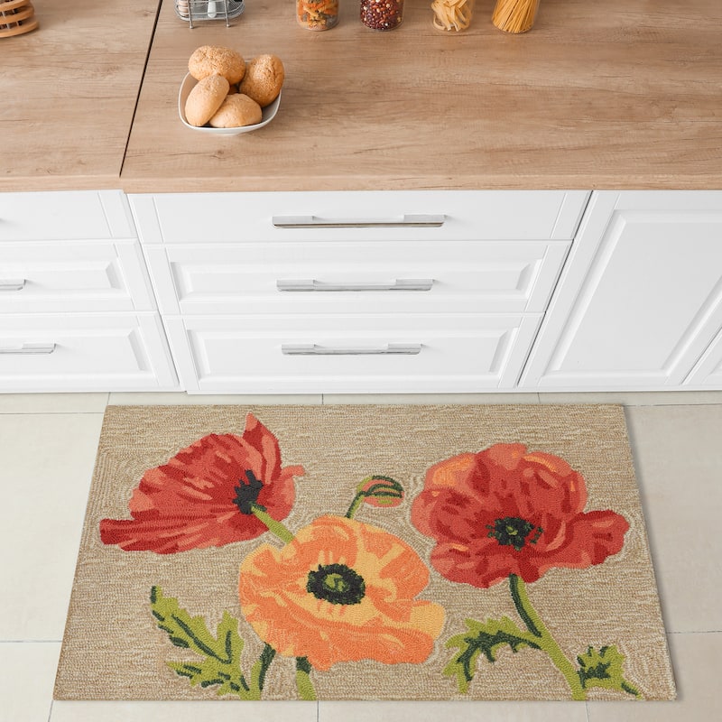 Liora Manne Ravella Icelandic Poppies Indoor/Outdoor Rug