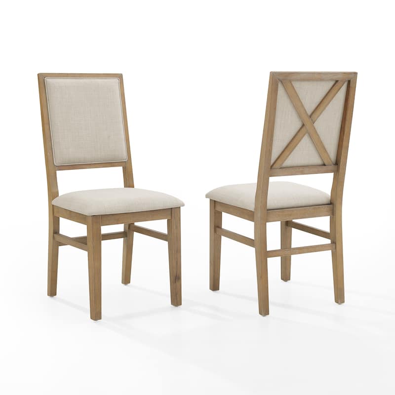 Joanna 2Pc Upholstered Back Chair Set - 18.25 "W x 21 "D x 39.88 "H