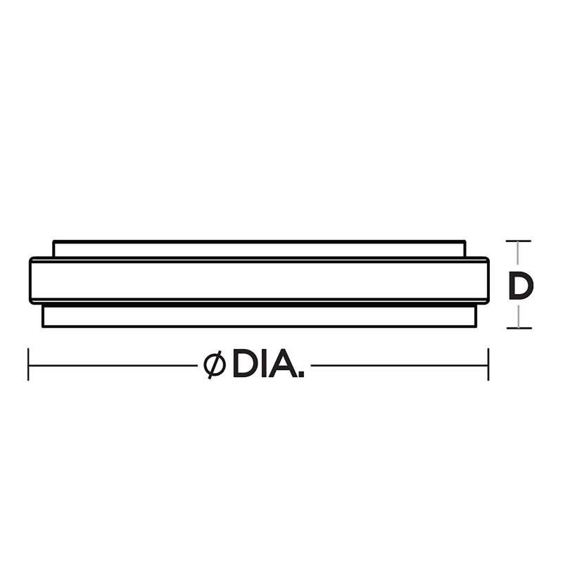 AFX EISF10LAJUD Eris 10" Wide LED Flush Mount Drum Ceiling Fixture