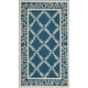 preview thumbnail 54 of 105, SAFAVIEH Handmade Chelsea Kimber Trellis French Country Wool Rug 3'9" x 5'9" - Navy/Creme - Rectangle