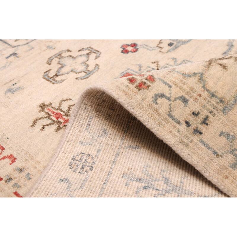 ECARPETGALLERY Hand-knotted Heritage Light Khaki Wool Rug - 8'2 x 10'0