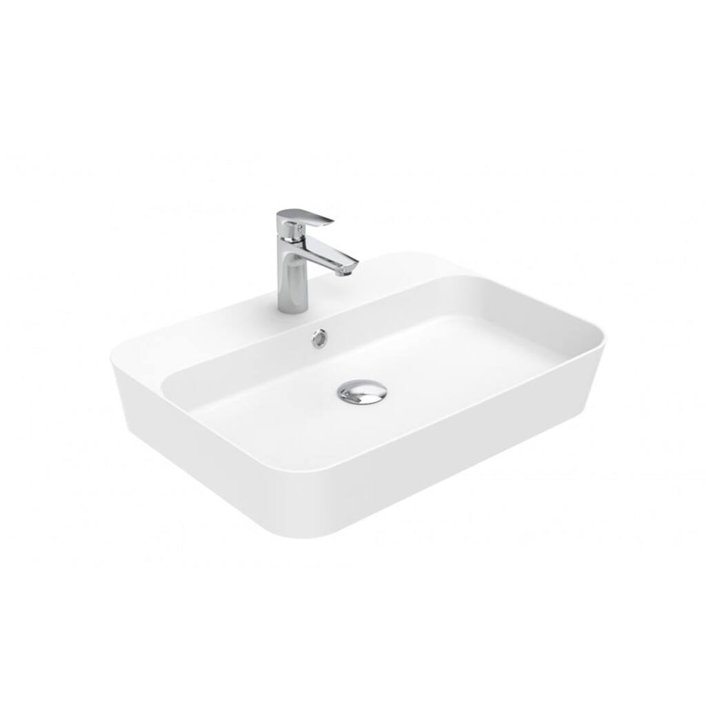 WS Bath Collections Lago 061 Lago 23-5/8" Rectangular Ceramic Vessel