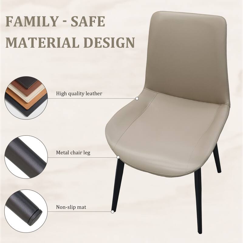 Dining Chair Side Chair Coffee Chair Lounge Chair Light Gray Kitchen Chair Set of 4 Office Chair with Metal Legs