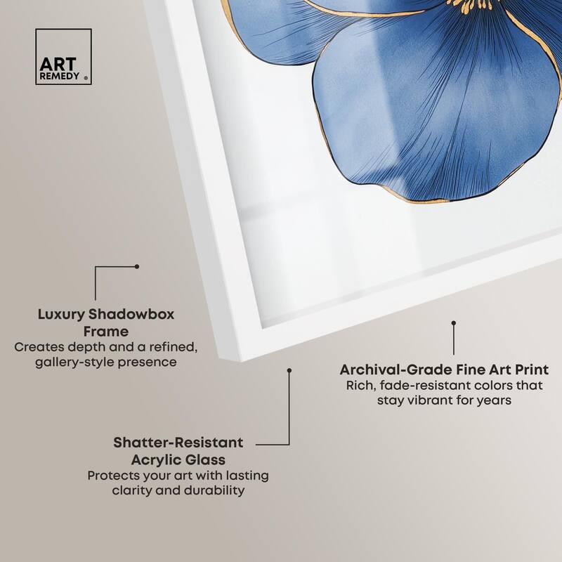 Blue Brilliance II Shadowbox by Art Remedy