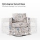 preview thumbnail 29 of 51, HULALA HOME Erkenbald Modern Slipcovered Swivel Chair with Reversible Cushion and Washable Cover
