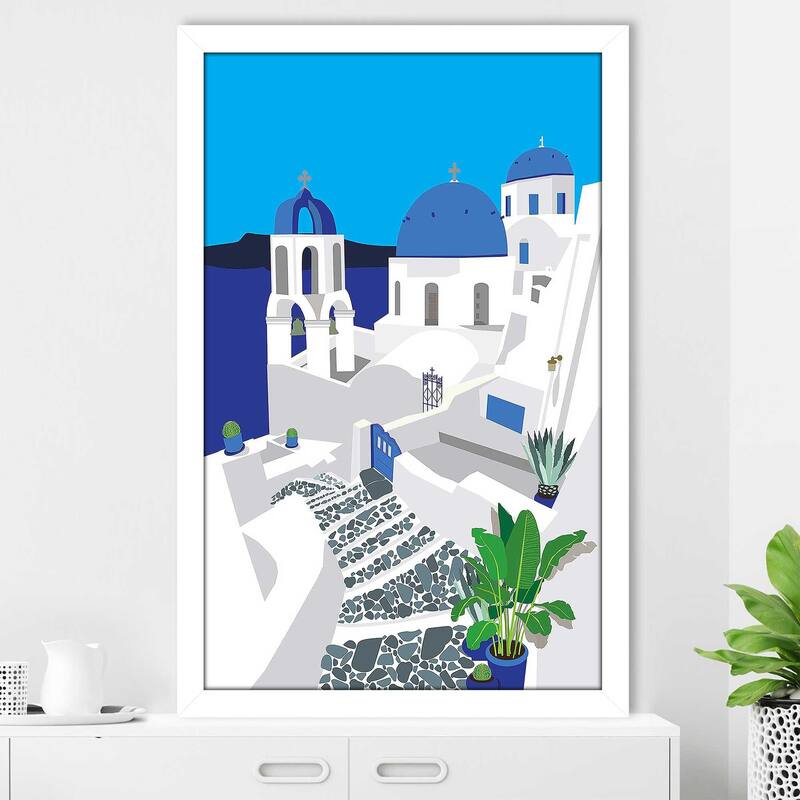 "Santorini Architecture" Print on Acrylic.