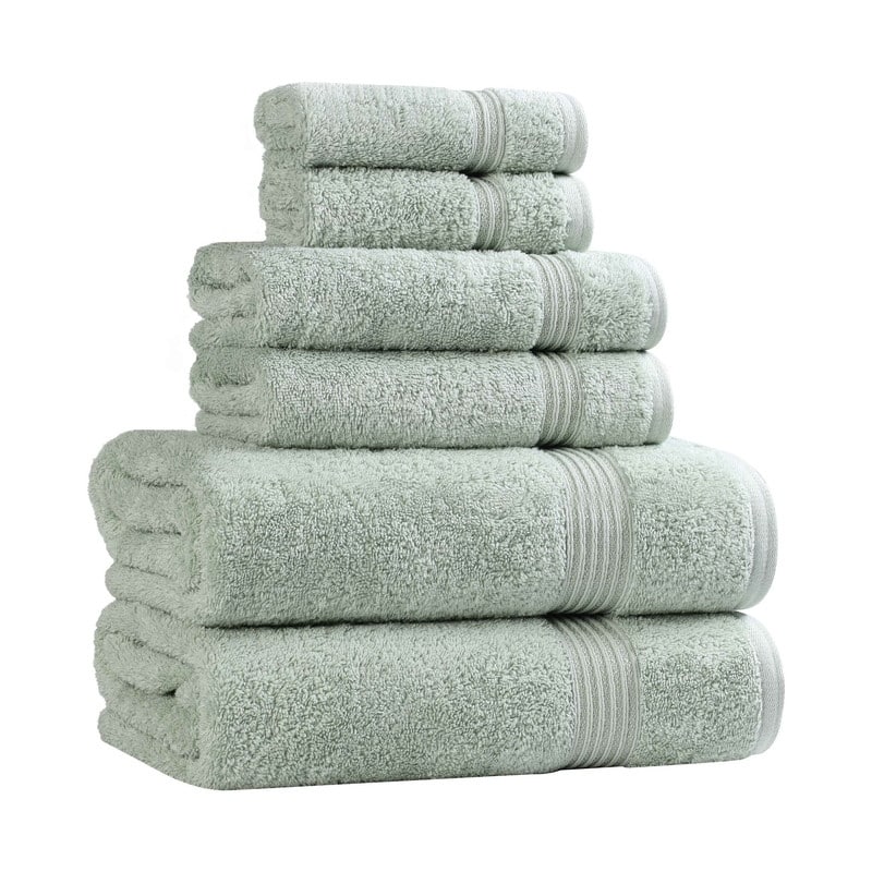 Superior Heritage Egyptian Cotton Absorbent 6-Piece Towel Set