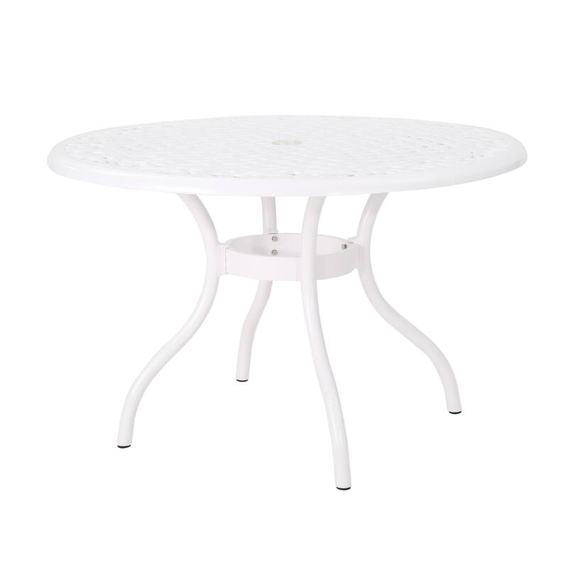 Phoenix Traditional Outdoor 4 Seater Round Cast Aluminum Dining Set by Christopher Knight Home