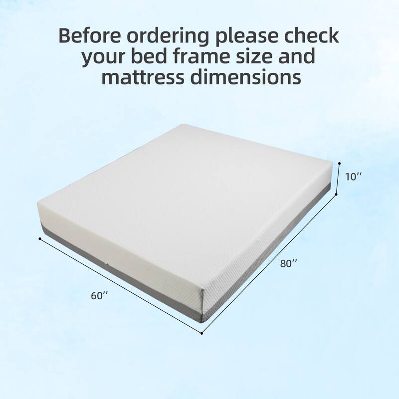 GDFStudio Hawksworth 10-Inch Mattress with Ultra-Breathable and Eco-Friendly