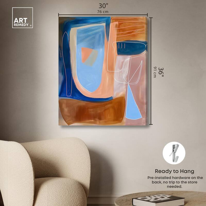 An Abstract Oil II Canvas by Art Remedy, Gallery Wrapped