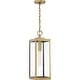 preview thumbnail 2 of 0, Westover 1-Light Outdoor Hanging Lantern in Antique Brass