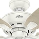 preview thumbnail 7 of 15, Hunter 52' Amberlin Ceiling Fan with LED Light Kit, Pull Chains - Farmhouse, Transitional, Rustic