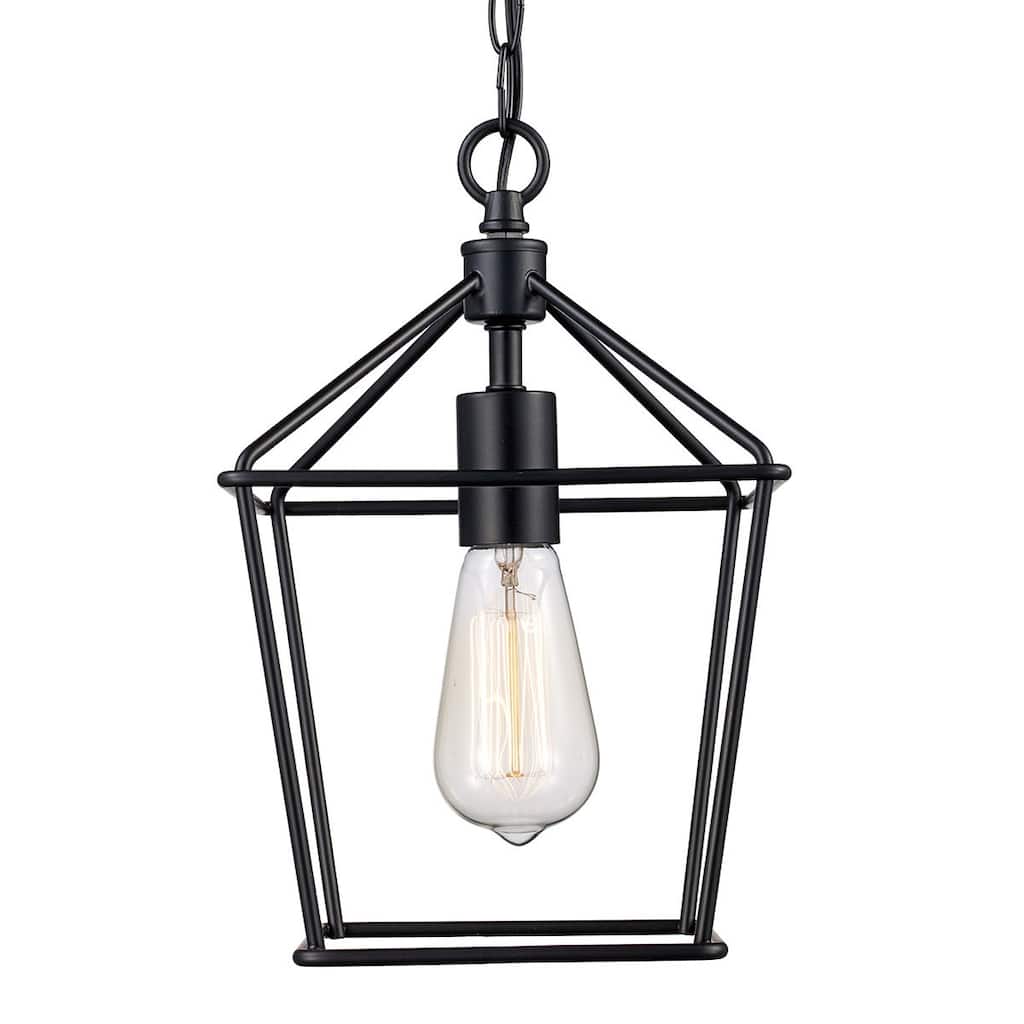Trans Globe Lighting 8" 1-Light Colonial Indoor Geometric Mini Pendant