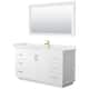 Option White / White Quartz Top / Brushed Gold Hardware