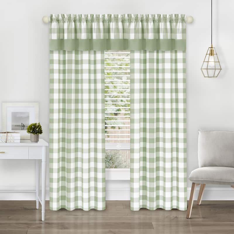 Hunter Rod Pocket Window Curtain Panel