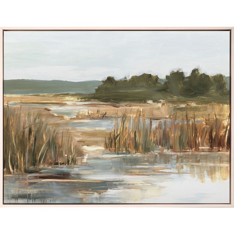 Wetland Grasses II Giclee on Canvas No Glass