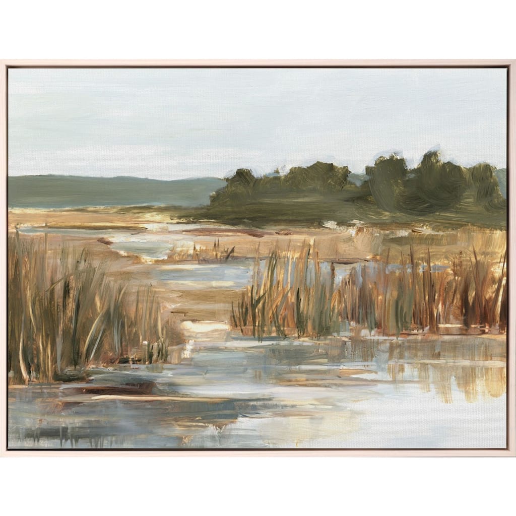 Wetland Grasses II Giclee on Canvas No Glass
