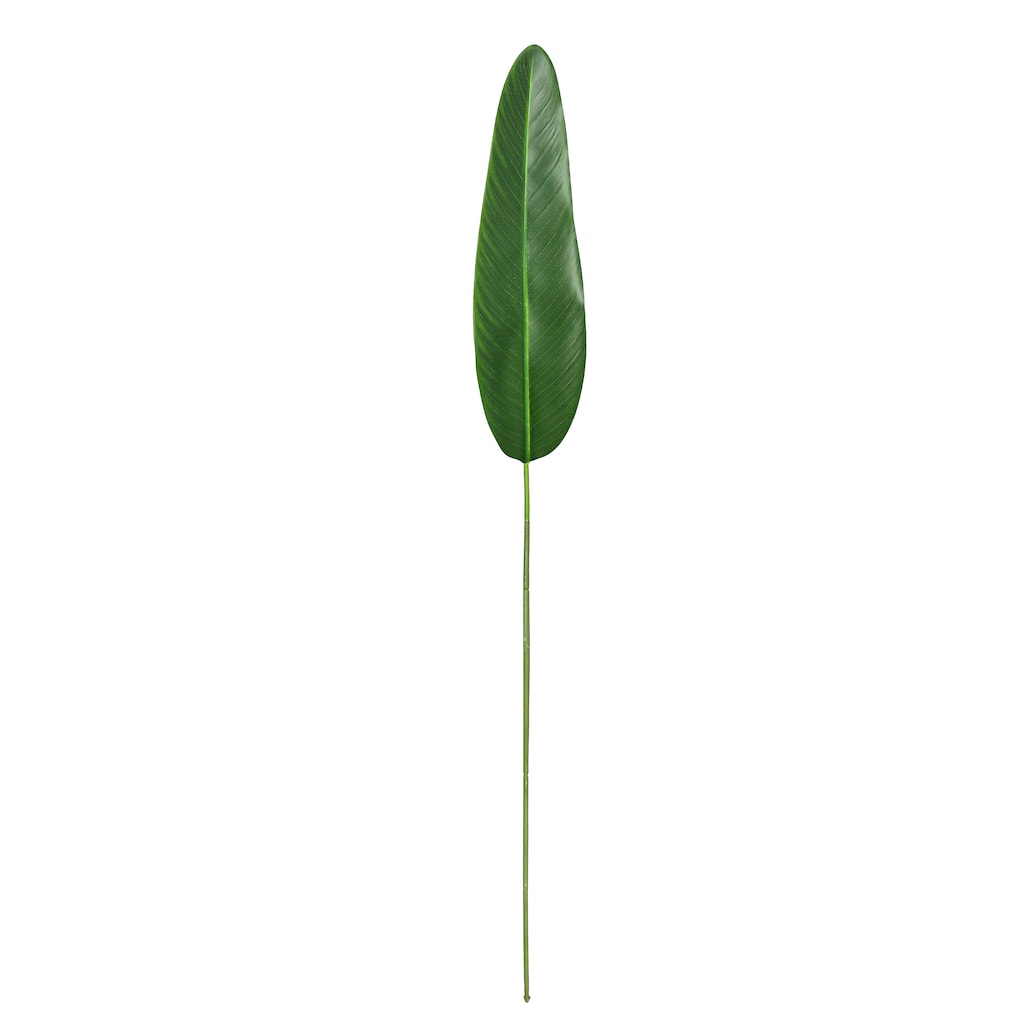 Set of 4 Real Touch Artificial Bird of Paradise Strelitzia Leaf Stem Plant Greenery Foliage Spray Branch 41in