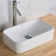 preview thumbnail 13 of 33, Kraus Elavo 19 inch Rectangle Porcelain Ceramic Vessel Bathroom Sink