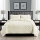 preview thumbnail 28 of 40, Modern Ultra Soft Microfiber Traditional Diamond Quilting Coverlet Quilt Set