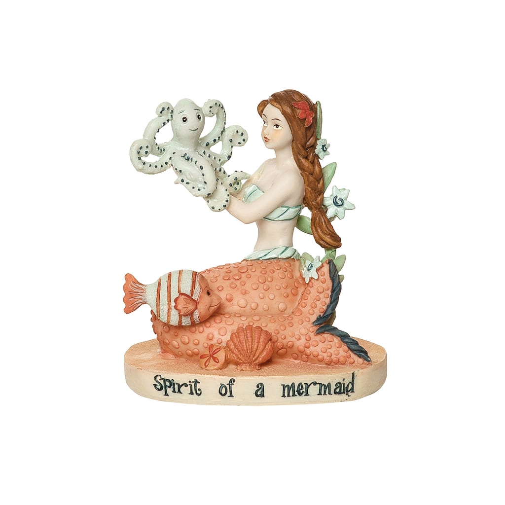 Spirit Of A Mermaid Figurine - Orange