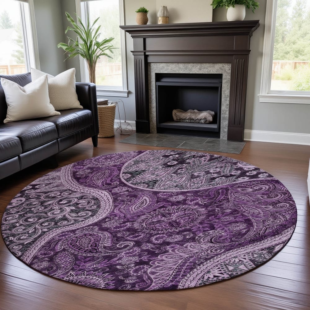 Premium Washable Super Soft Modern Paisley Mayfield Rug