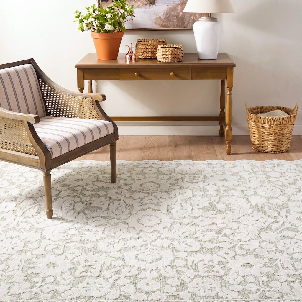 Martha Stewart by SAFAVIEH Handmade Sari Traditional Wool Rug