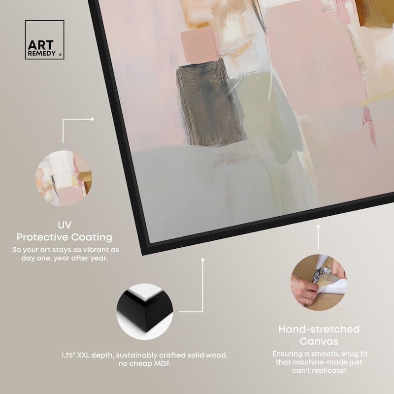Apricot Cream I Canvas by Art Remedy