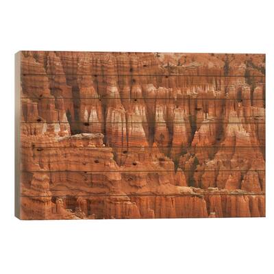 Colorful Hoodoos - Bryce Np Print On Wood by Brian Wolf - Multi-Color