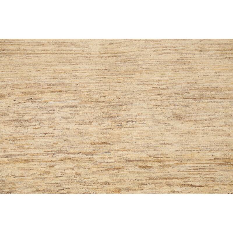 Wool Gabbeh Kashkoli Contemporary Area Rug Hand-knotted Foyer Carpet - 3'5" x 4'9"