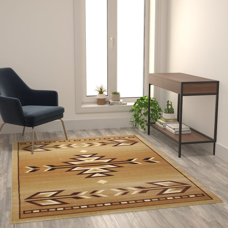 Multipurpose Southwestern Style Patterned Indoor Area Rug