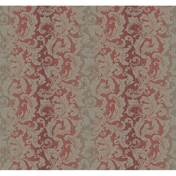 Seabrook Designs Bronte Acanthus Unpasted Wallpaper