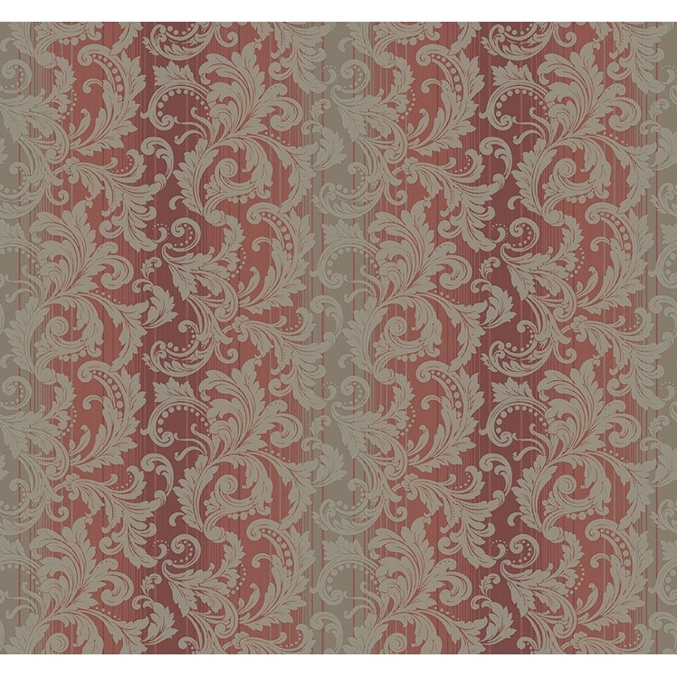 Seabrook Designs Bronte Acanthus Unpasted Wallpaper