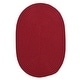 preview thumbnail 2 of 56, Porch & Den Oakland Reversible Indoor/ Outdoor Area Rug 10' x 13' Oval - Red Pepper