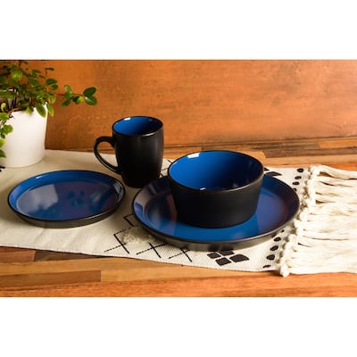 16-Piece Kitchen Dinnerware Set, Plates, Dishes, Bowls, Mugs, Service for 4 - 16"L x 15"W x 12"H