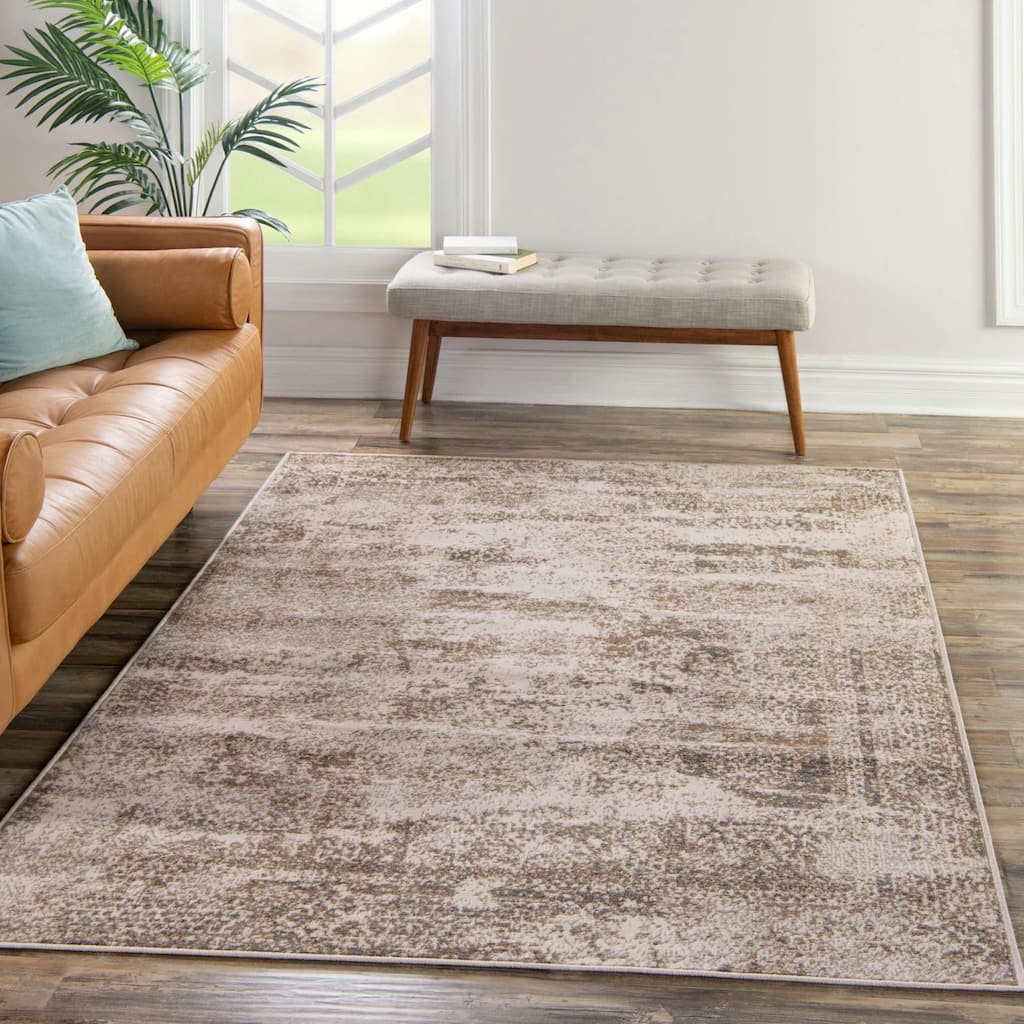 Contemporary Daisy Collection Area Rug