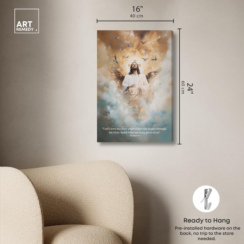 His Love Canvas by Art Remedy, Gallery Wrapped