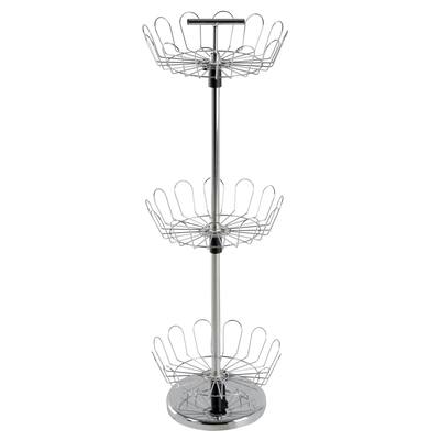 Three Tier Revolving Shoe Rack by Lavish Home