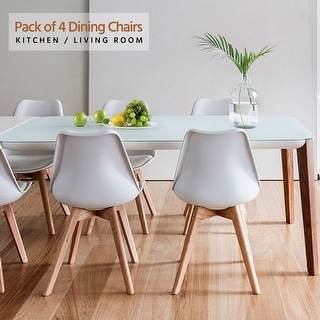 Black Leather, Solid Back Dining Chairs - Bed Bath & Beyond