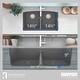 preview thumbnail 43 of 50, Karran Undermount Quartz Double Bowl Kitchen Sink