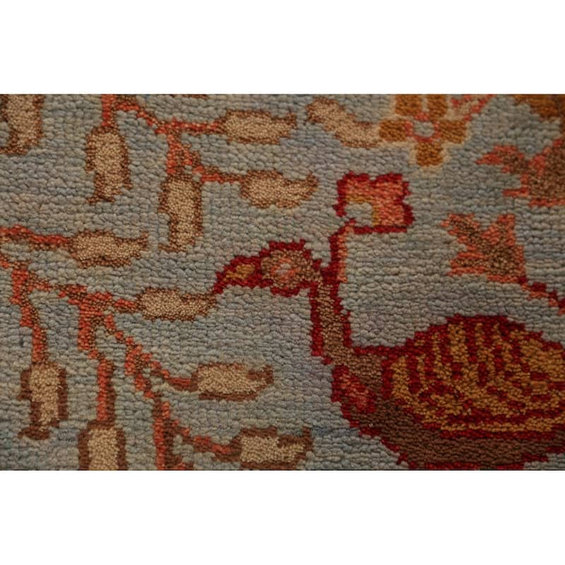 Animals Design Ziegler Indian Runner Rug Handmade Wool Carpet - 2'6"x 8'1"
