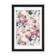 preview thumbnail 1 of 18, iCanvas "Antique Redoute Roses And Tulips" by UtArt Black - 32x24x1