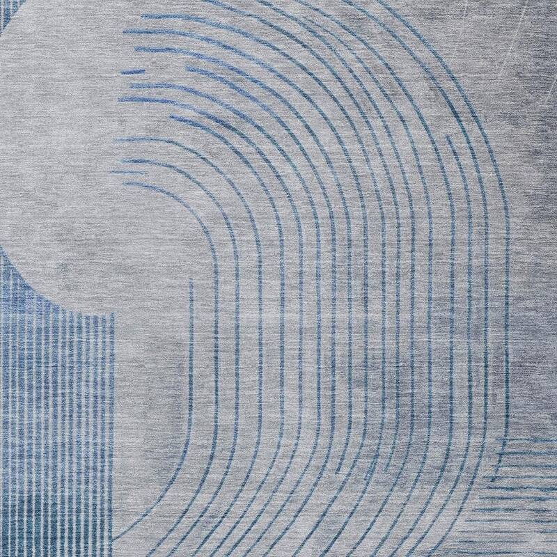 HomeRoots Geometric Transitional Rectangle Outdoor Rug