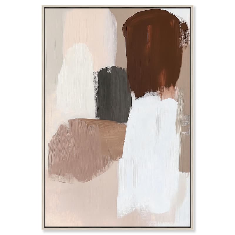 Veiled Browns Canvas by Art Remedy - Silver - 16" x 24"