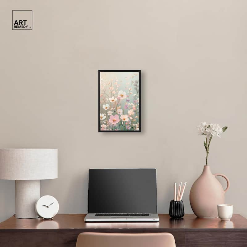 Tiny Blooms I Canvas by Art Remedy