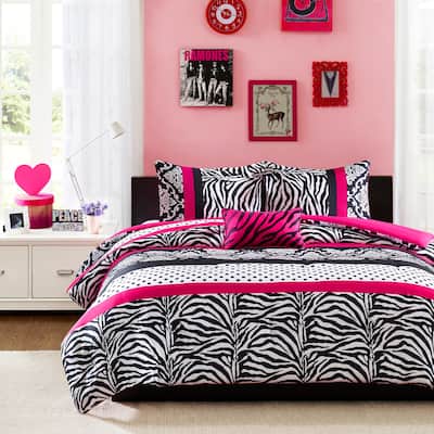 Intelligent Design Gemma Pink Stripe 3-piece Comforter Set