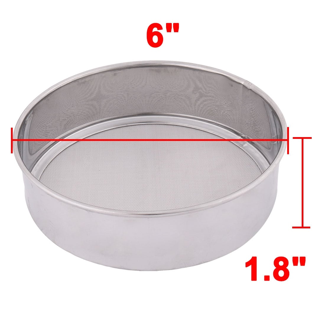1pc Stainless Steel Flour Sifter, Single Hand Operation For Baking