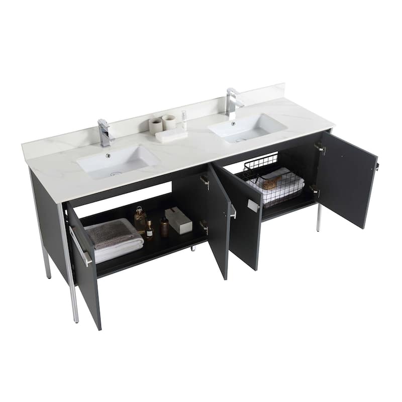 Fine Fixtures Oakville Bathroom Vanity with White Ceramic Sink